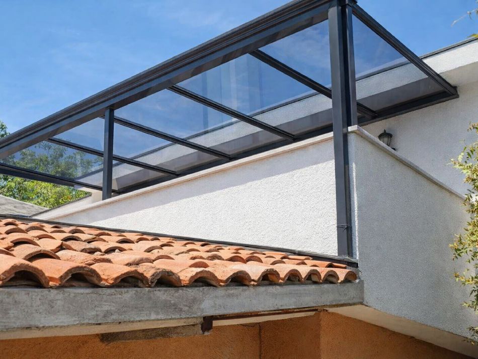 Techo fijo con Vidrio Templado